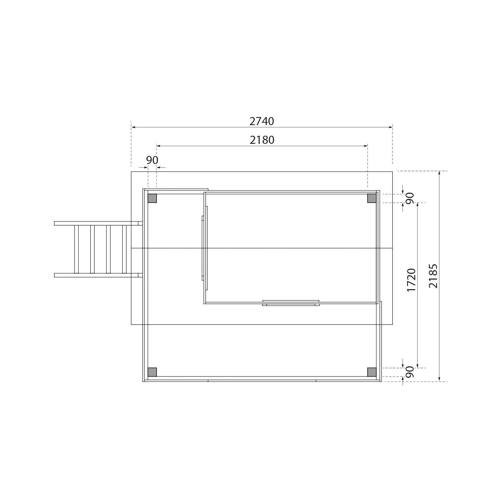 Karibu Fidel inklusive  Rampe terragrau Rutsche blau Bild 8
