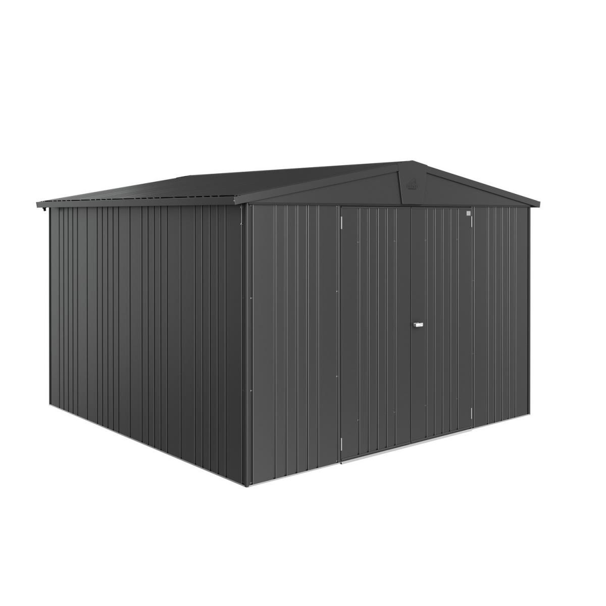 Biohort Gerätehaus Europa Größe 7 316 x 300 x 209 cm dunkelgrau-metallic