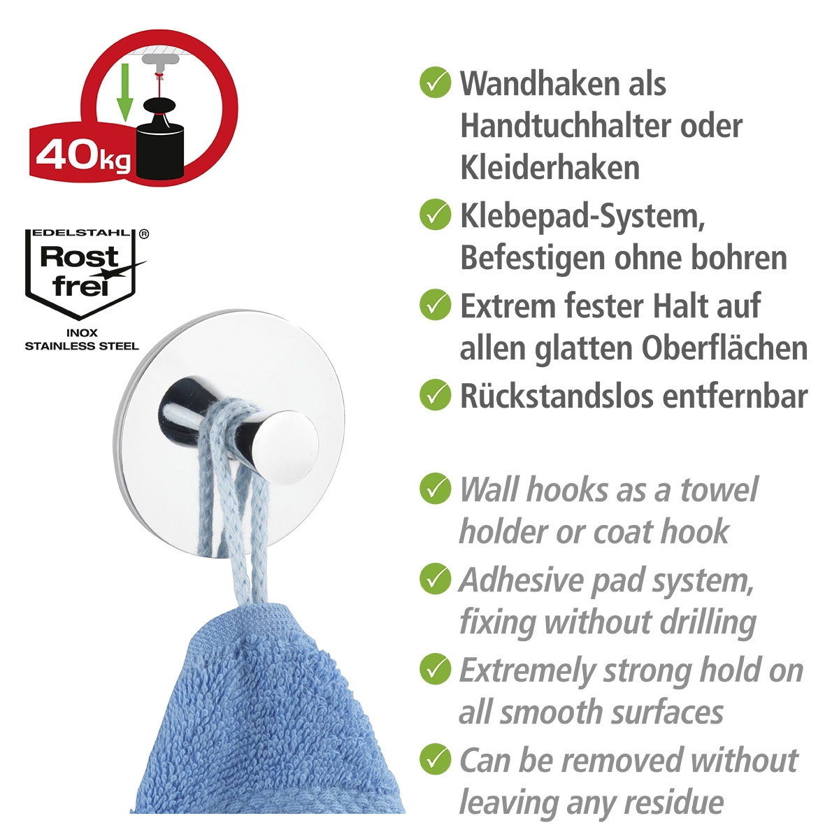 Wenko Turbo-Loc Wandhaken Pisa Bild 3