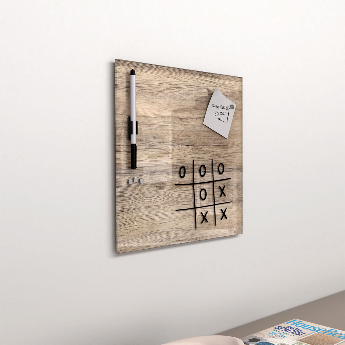 Memo-Art Wood Braun 30 x 30 cm Memoboard