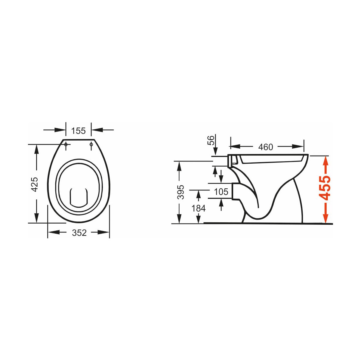 Cornat Komfort Tiefspül WC  Bild 2