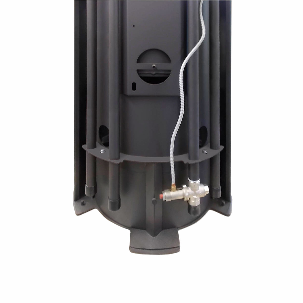 Kaminofen Faro Aqua 2.0 Stahl Schwarzmit Abdeckplatte Stahl Schwarz Bild 5