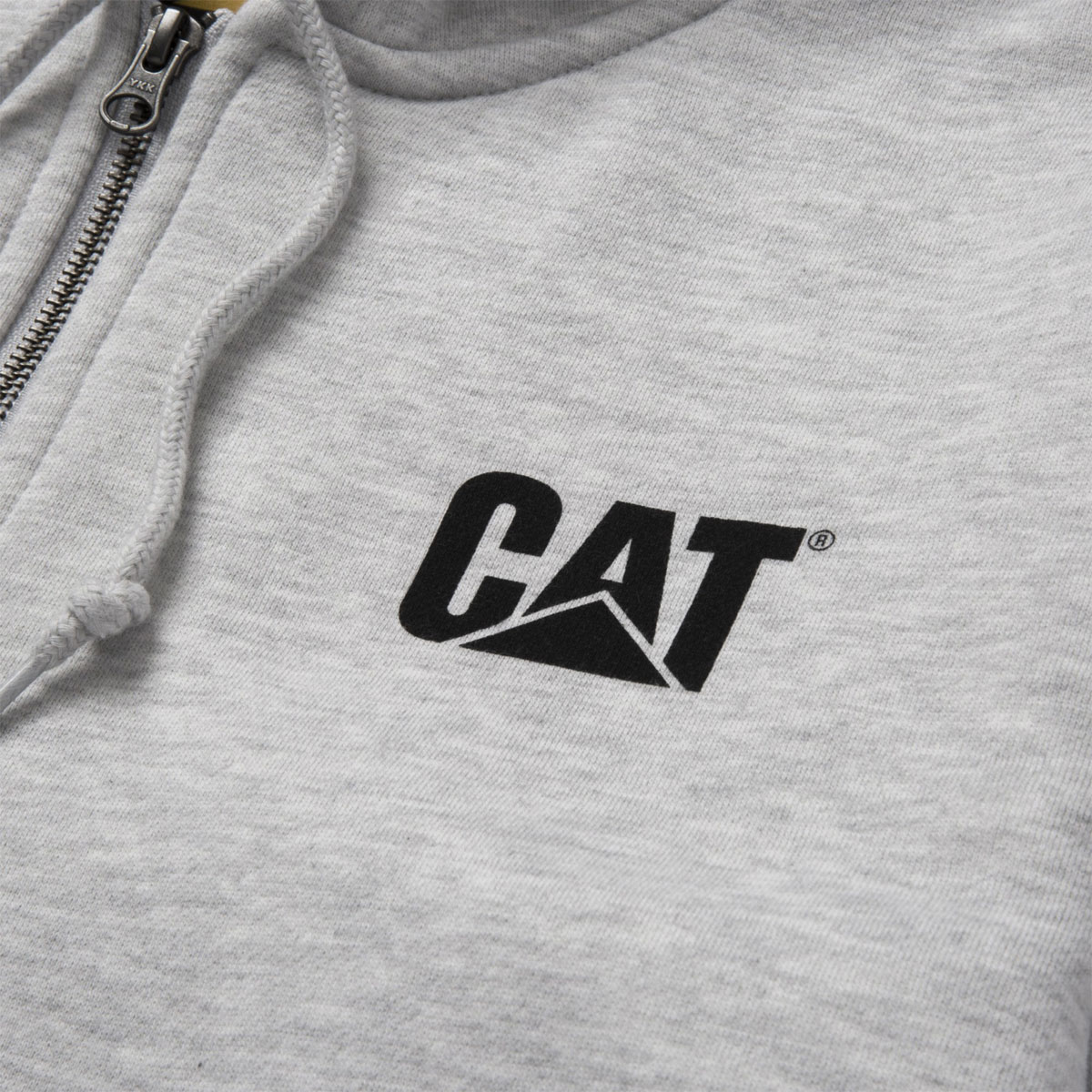 CAT Zip Hoodie Banner Gr. 2XL grau Bild 5