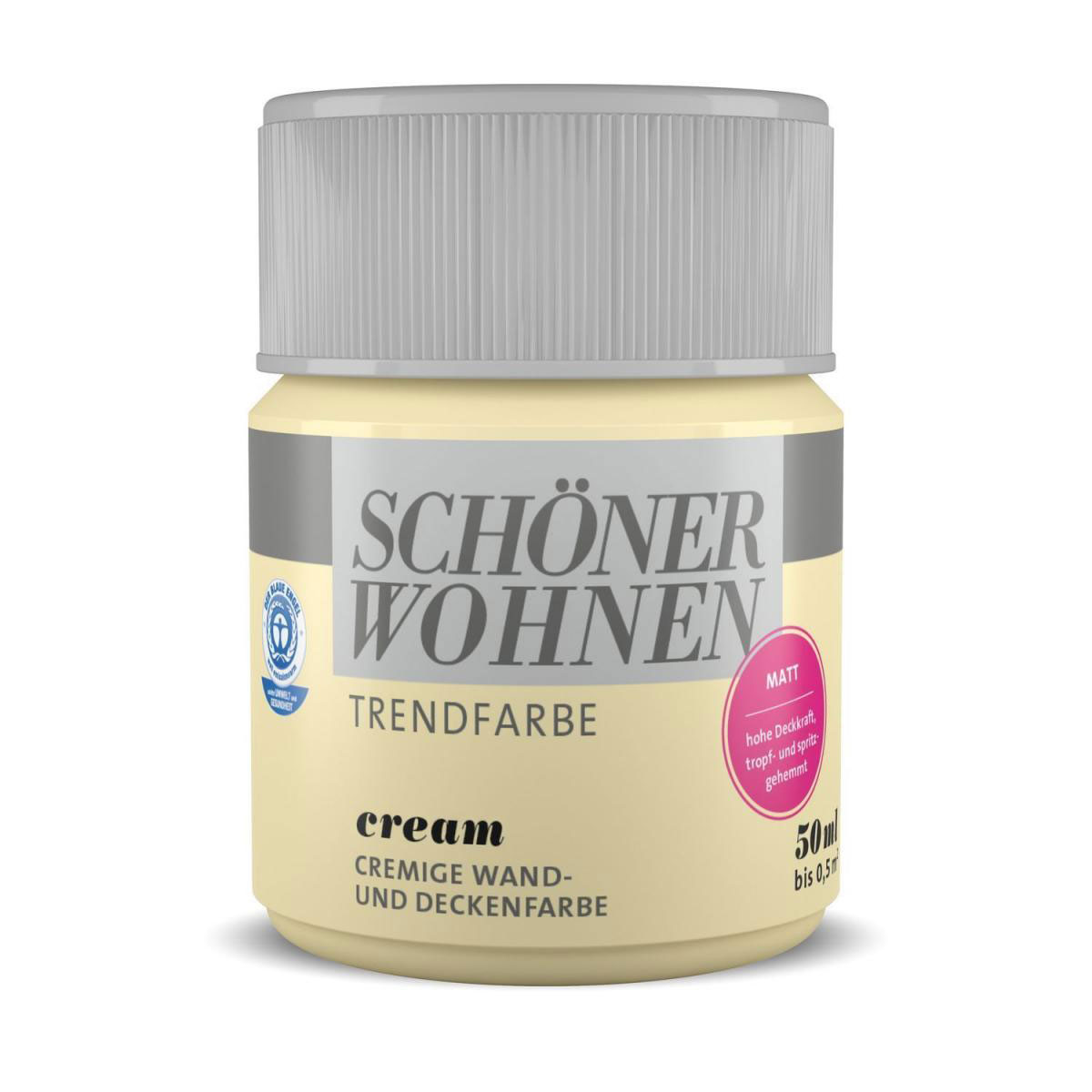 Schöner Wohnen Farbe Tester Trendfarbe matt 50 ml cream 1514