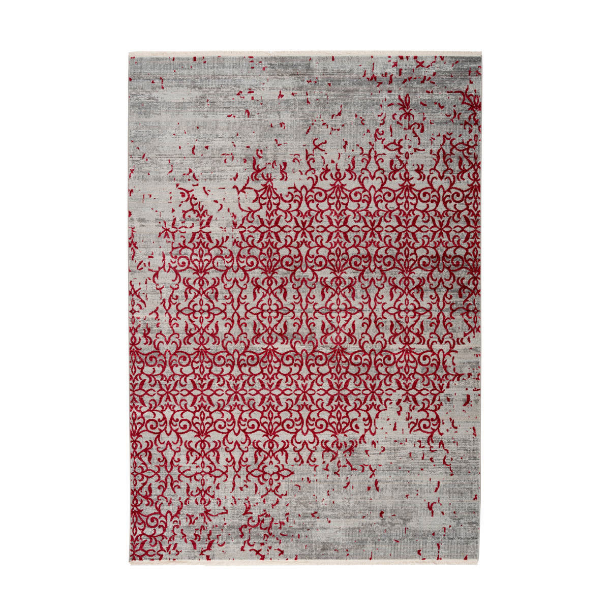 Fransenteppich „Baroque 200“, rot