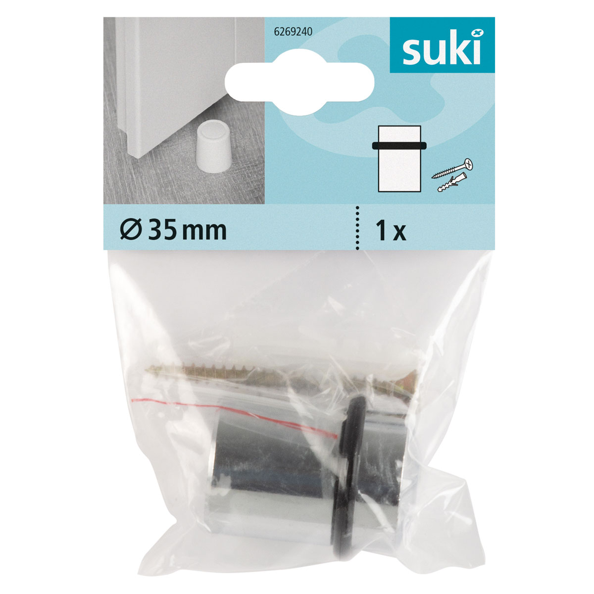 Suki Türstopper mit Schraube 4,4 cm poliert Bild 2