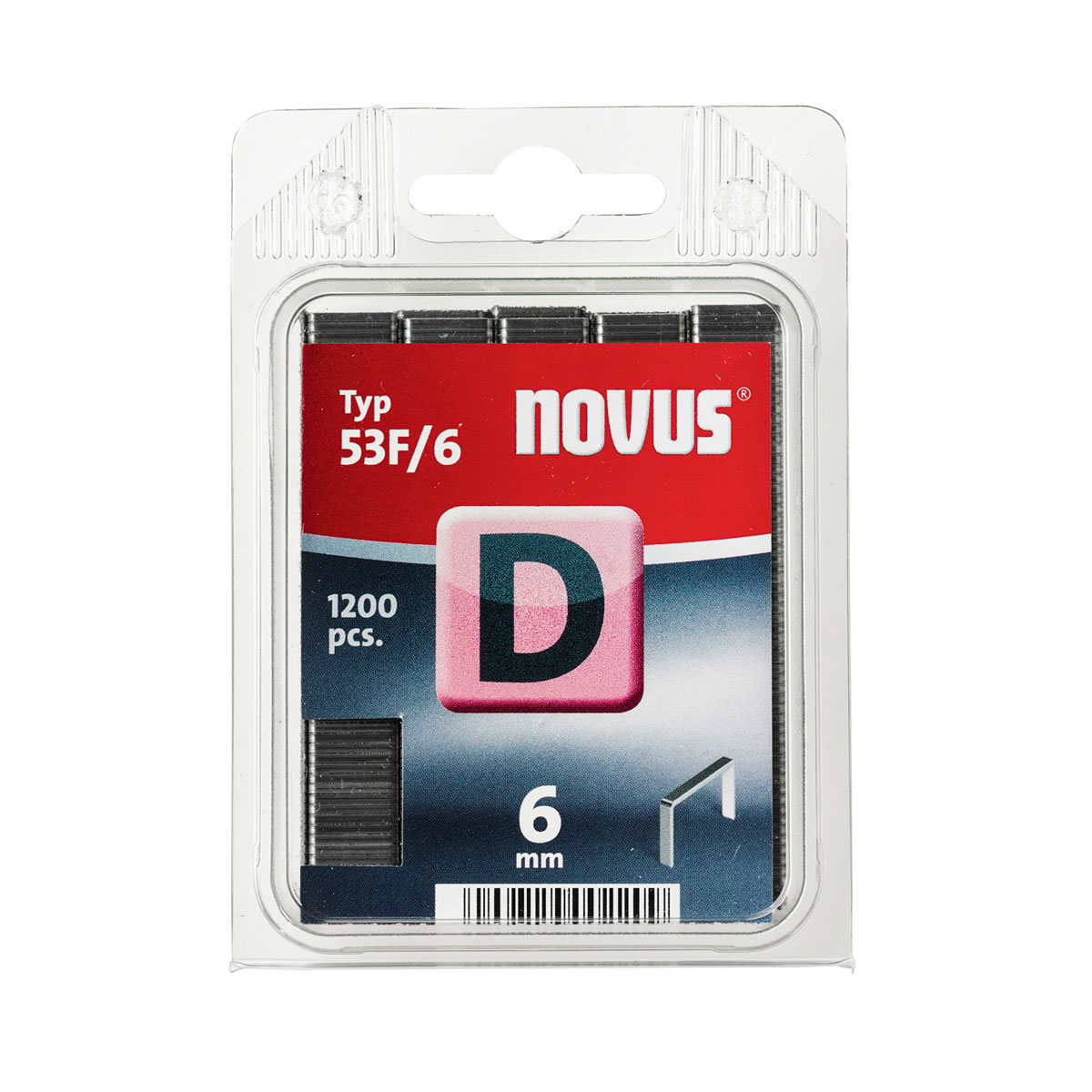 Novus Flachdrahtklammer D Typ 53F/6 6 mm