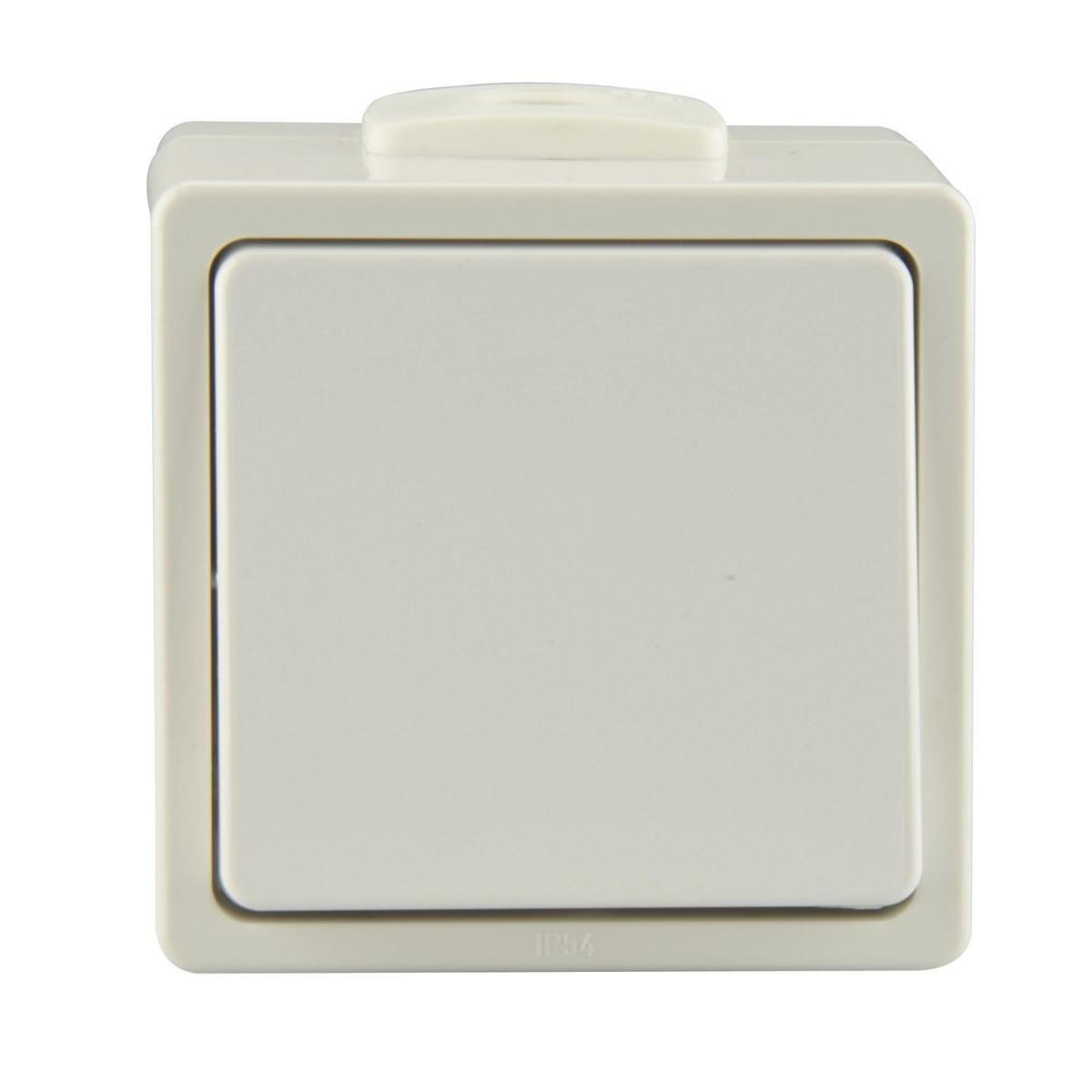 Feuchtraum Aus-/Wechselschalter Aquarius polarweiß