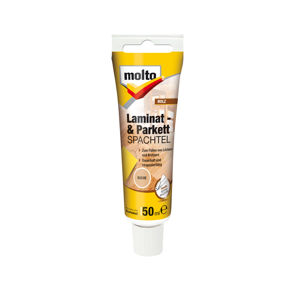 Molto Laminat- und Parkettspachtel buche 50 ml