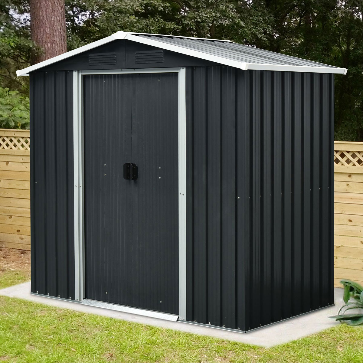 Pergart Gerätehaus Düsseldorf II 1,8m² creme Bild 4