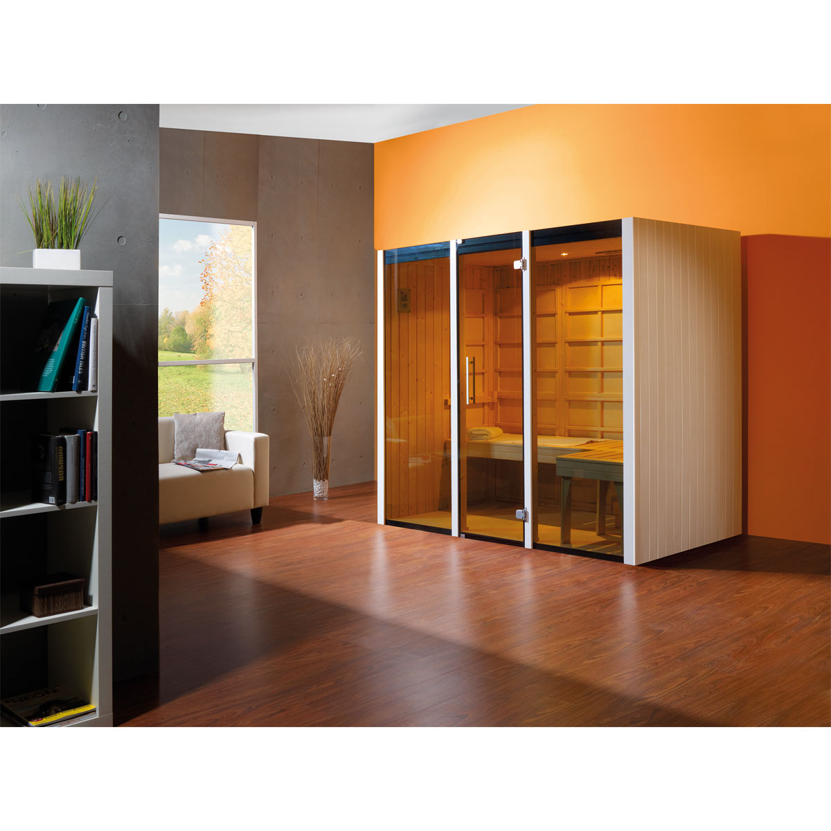 Weka Infrarotkabine „Osby 2“, 212x190x125 cm Bild 2