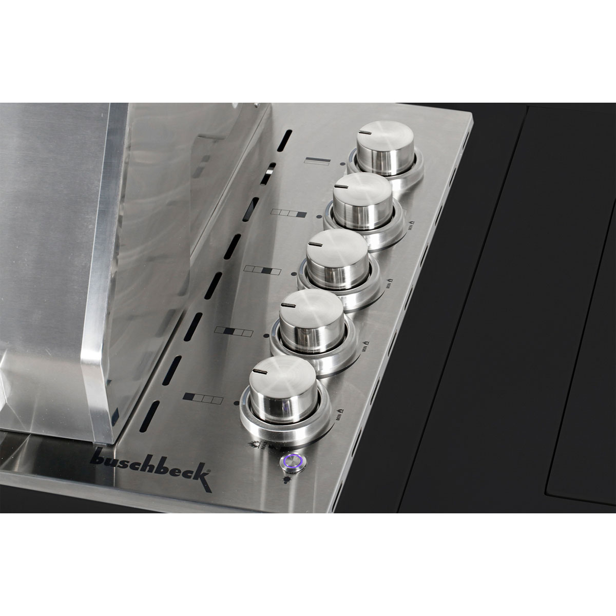 Buschbeck Outdoorküche Brighton schwarzer Edelstahl mit schwarzer Marmorplatte Bild 4
