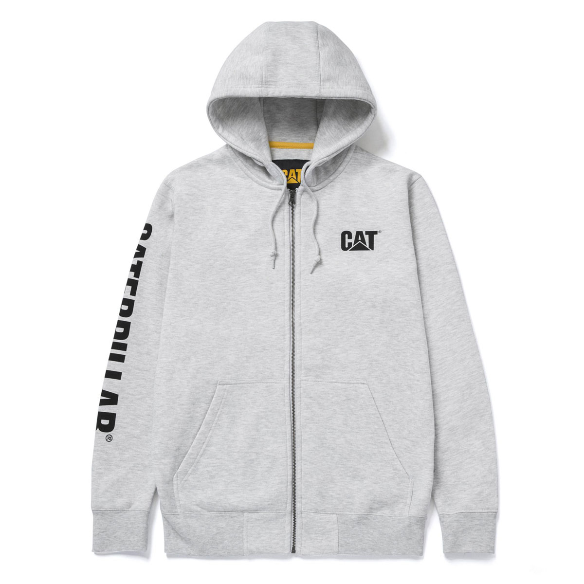 CAT Zip Hoodie Banner grau Gr. XL