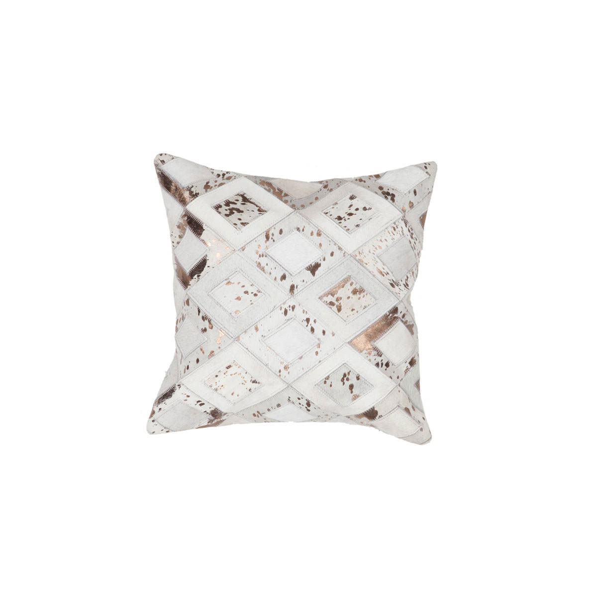 Kissen „Spark Pillow 110“, elfenbein/Chrom