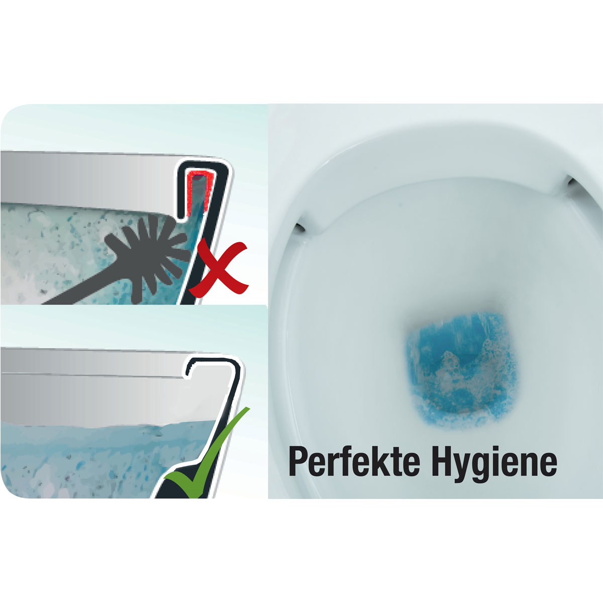 Cornat Flach Stand-WC spülrandlos Abgang waagerecht weiß Bild 2