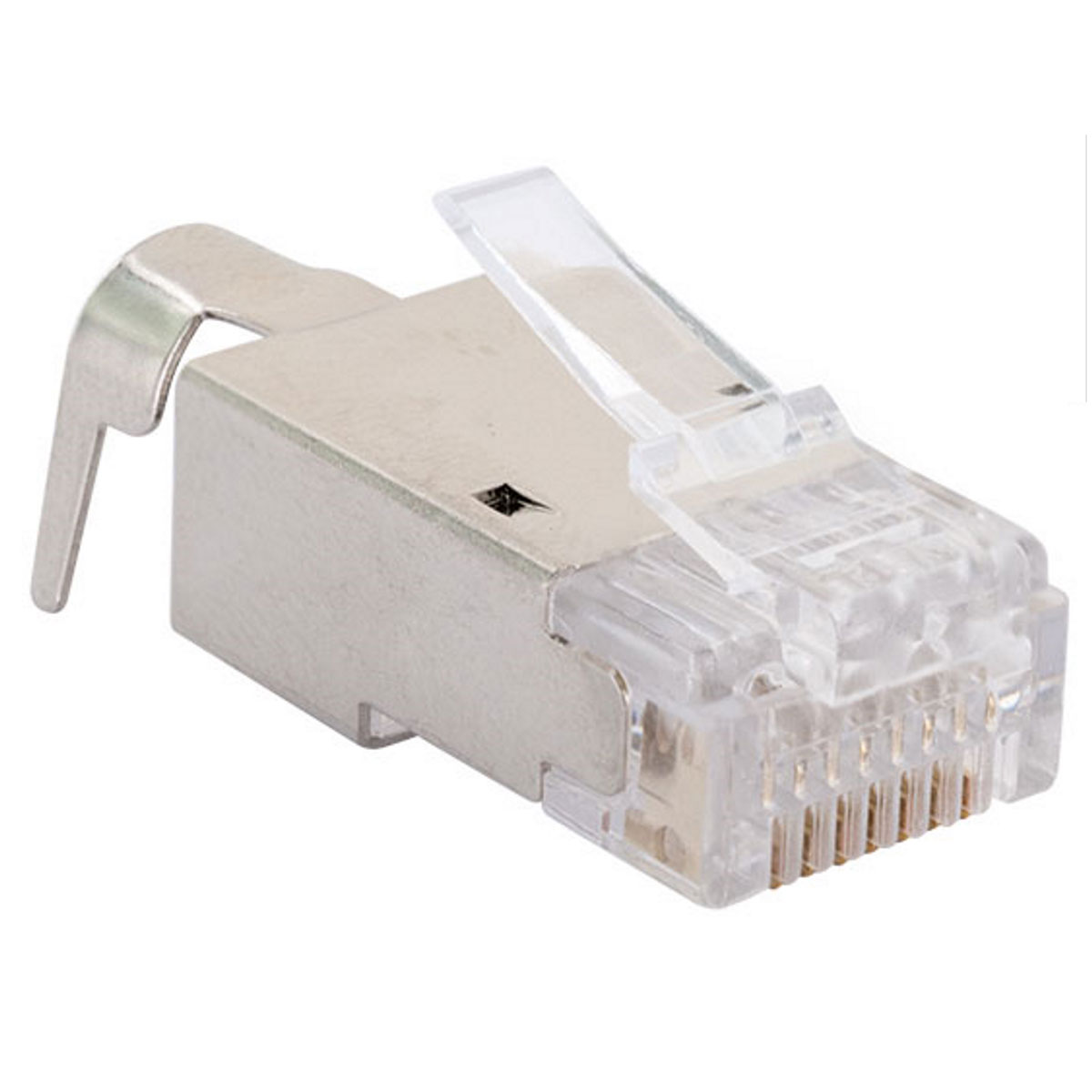 Schwaiger Netzwerkstecker CAT 6a/CAT 7 silber/grau 4 Stück Bild 3