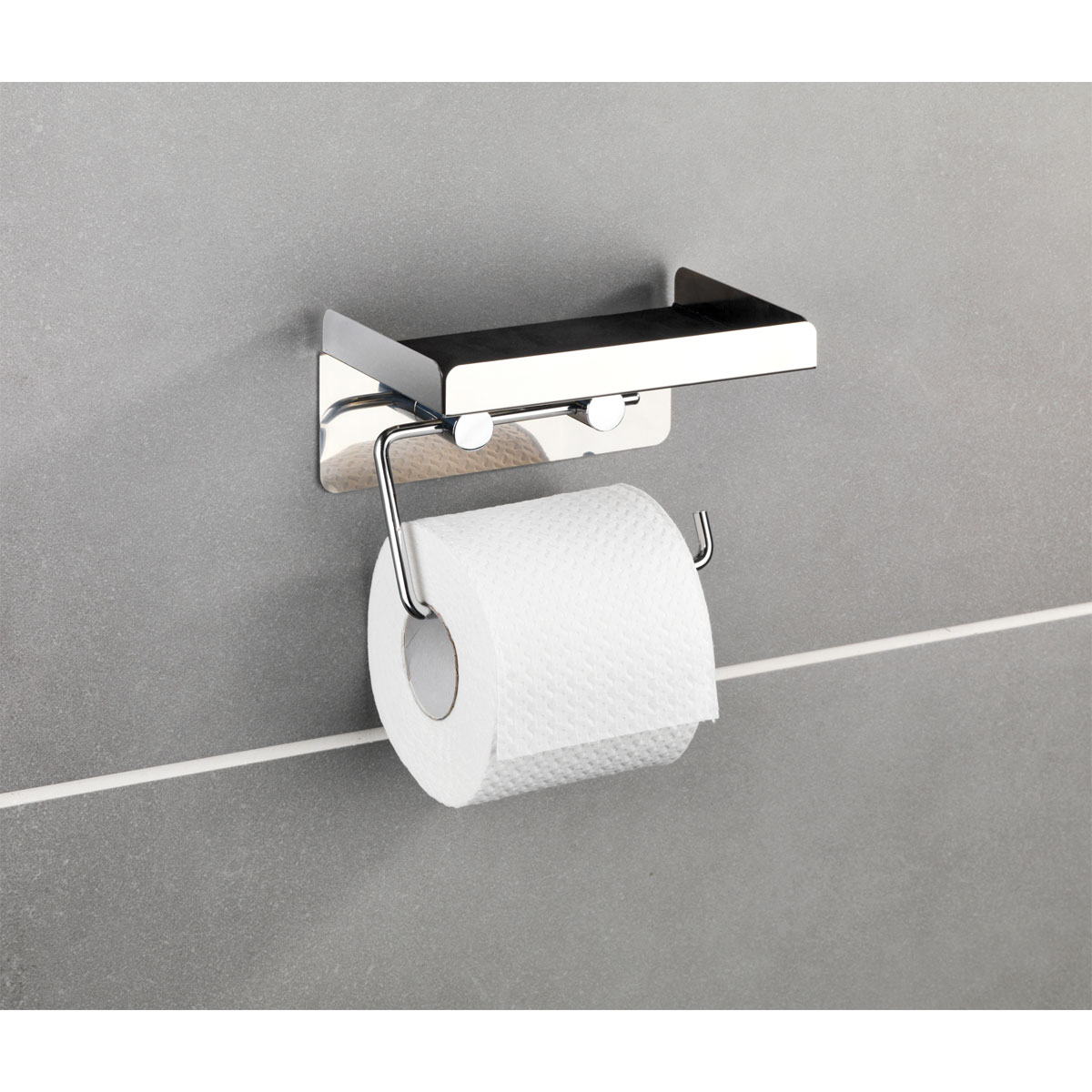 Edelstahl Wenko Toilettenpapierhalter 2 in 1 rostfrei | 514880