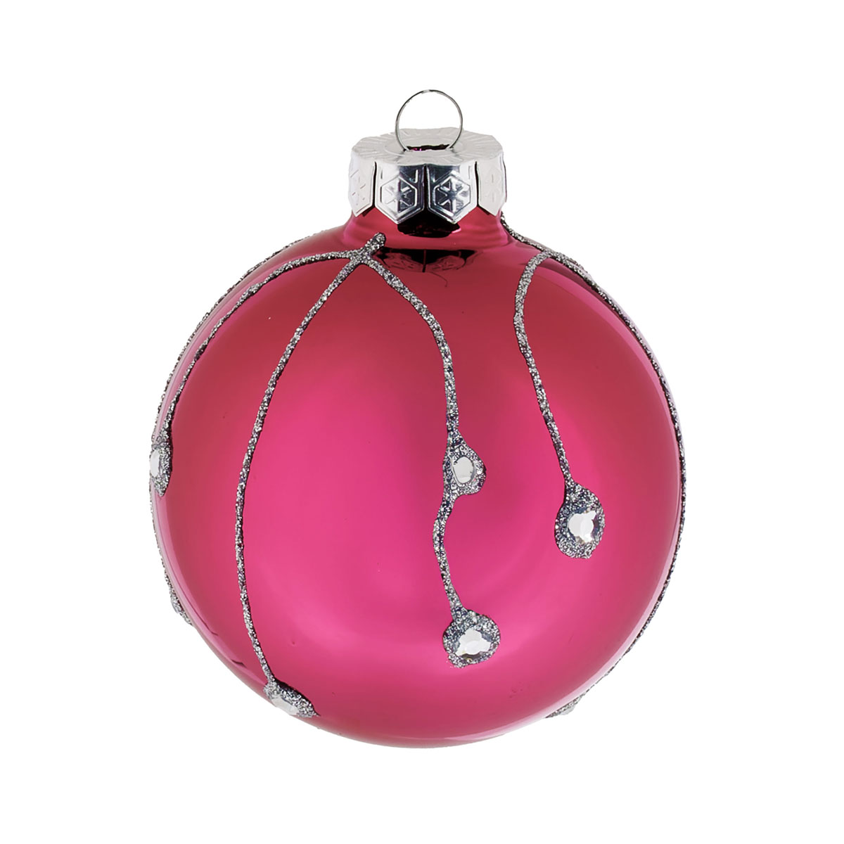 Ambientis Dekorierte Kugel Beere glänzend