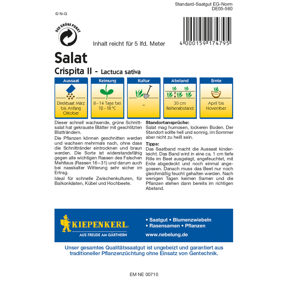 Kiepenkerl Salat Crispita II Bild 2