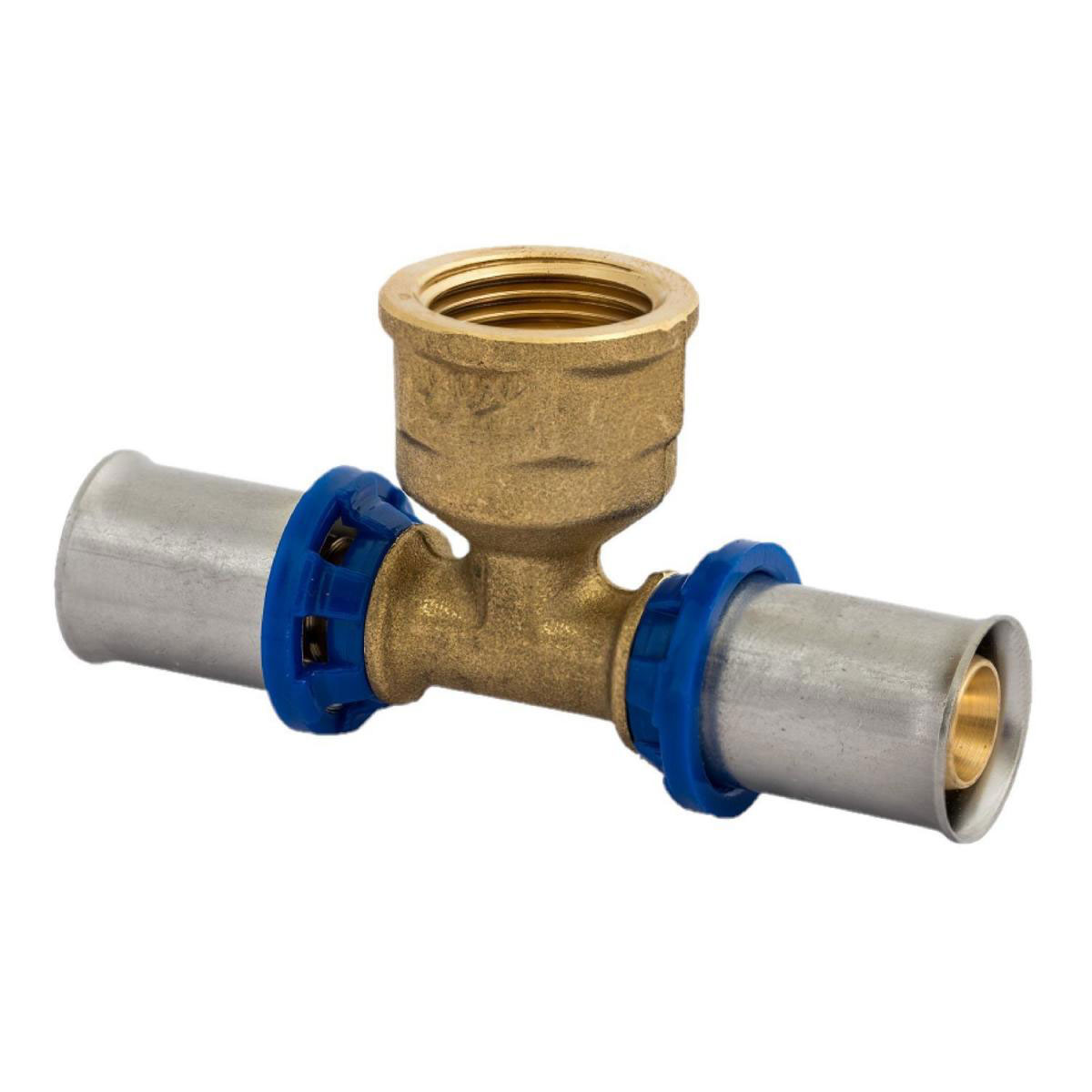 Kirchhoff T-Übergangsstück Pressfitting für Mehrschicht-Verbundrohr 20 mmx3/4IG Bild 1