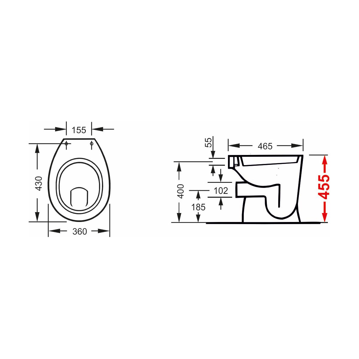 Cornat Komfort Flachspül WC  Bild 2