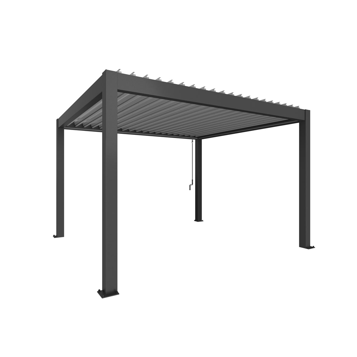 Biohort Pergola Gr. 4 x 3,5 dunkelgrau/silber-metallic