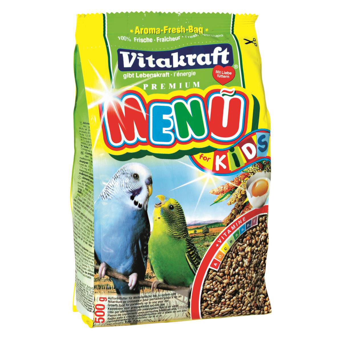 Vitakraft Futter Premium Menü Junior wellensittich 500g