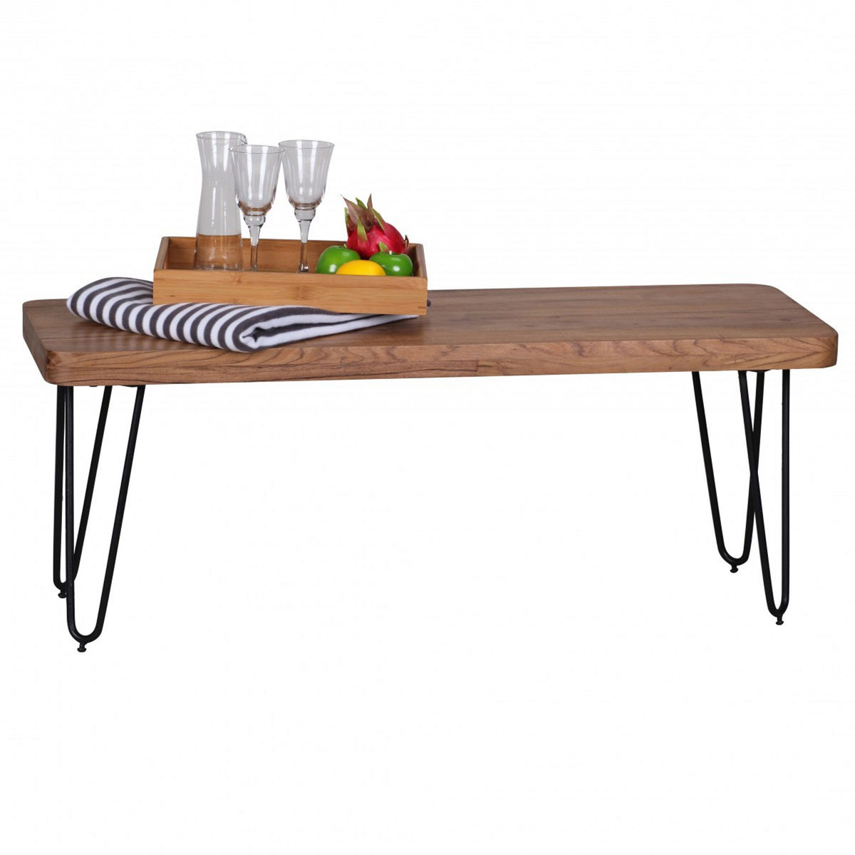 Wohnling Sitzbank 120x40x45 cm, Akazie