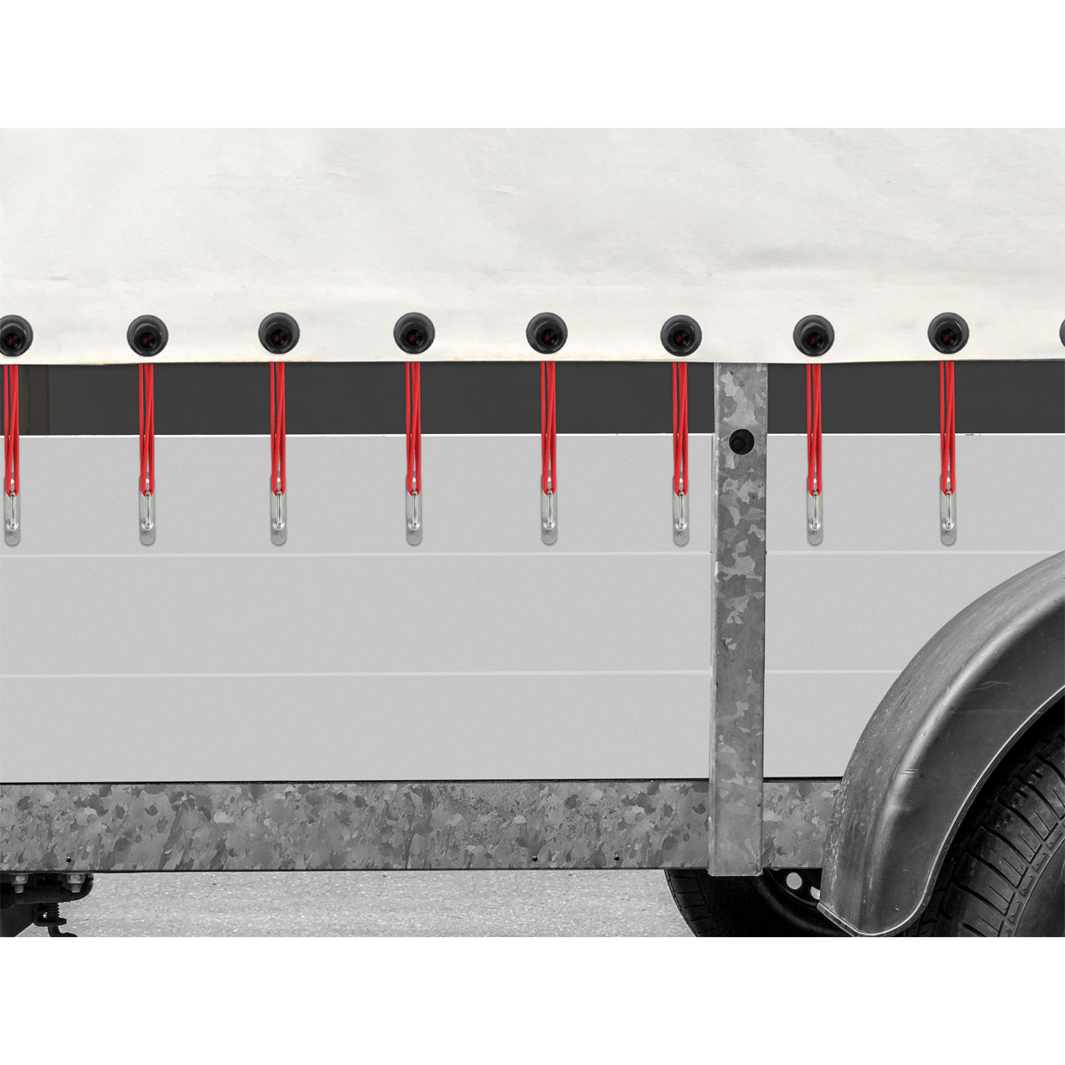 LAS 10675 Planenspanner mit Kugel und Schlinge 4- teilig  Bild 2