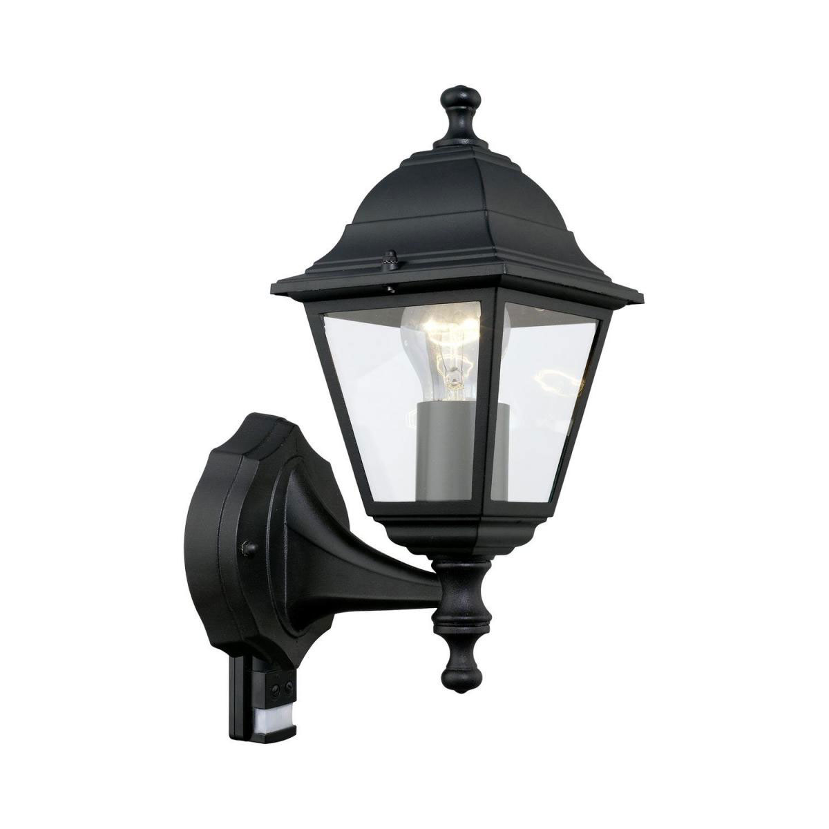 Eglo Außenwandleuchte Belfort mit Sensor schwarz/weiß