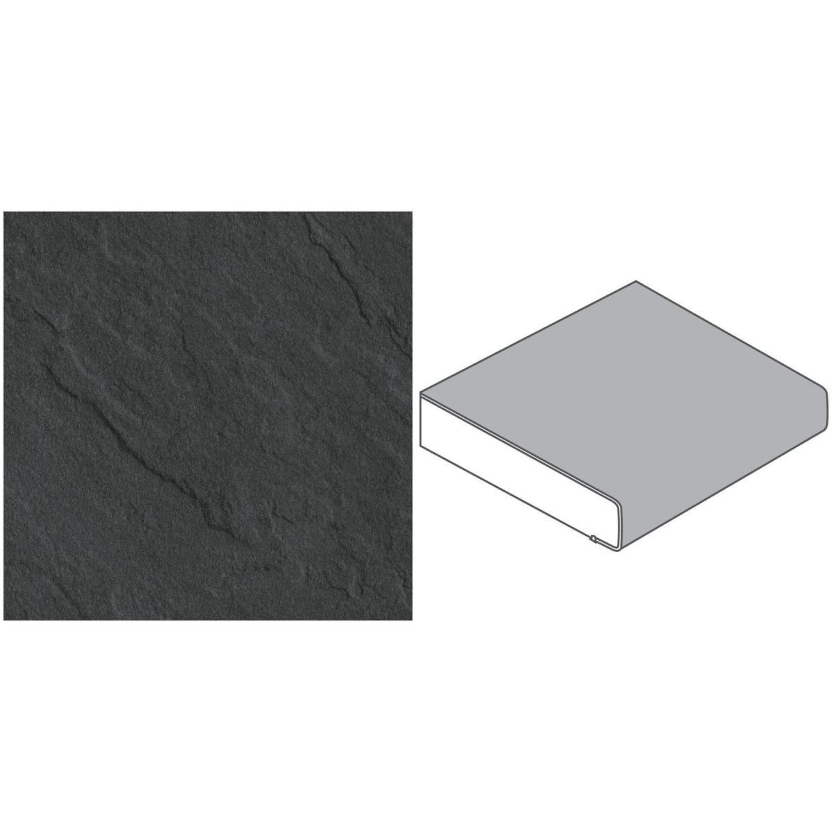 Getaelements Küchenarbeitsplatte porto schiefer 4100 x 600 x 39 mm