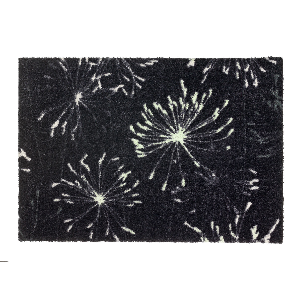 Schöner Wohnen Schmutzfangmatte „Manhattan“, Pusteblume/anthrazit-grau, 67x100 cm