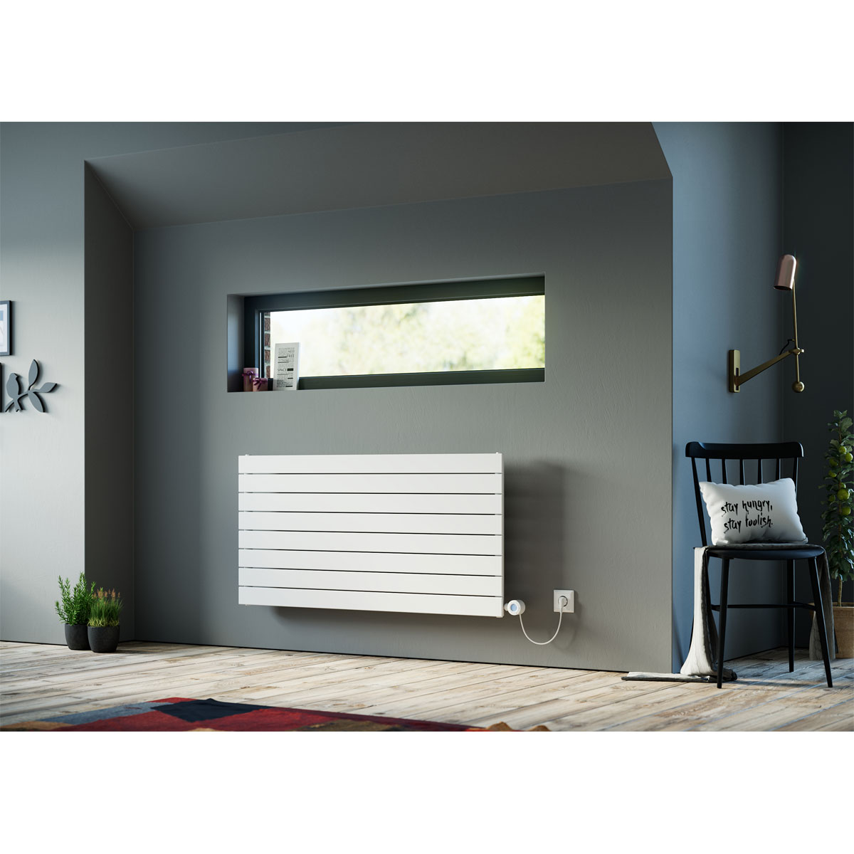 Ximax  Elektrischer Raumheizkörper P1 595 x 900 mm 600 Watt Typ H1 Weiß