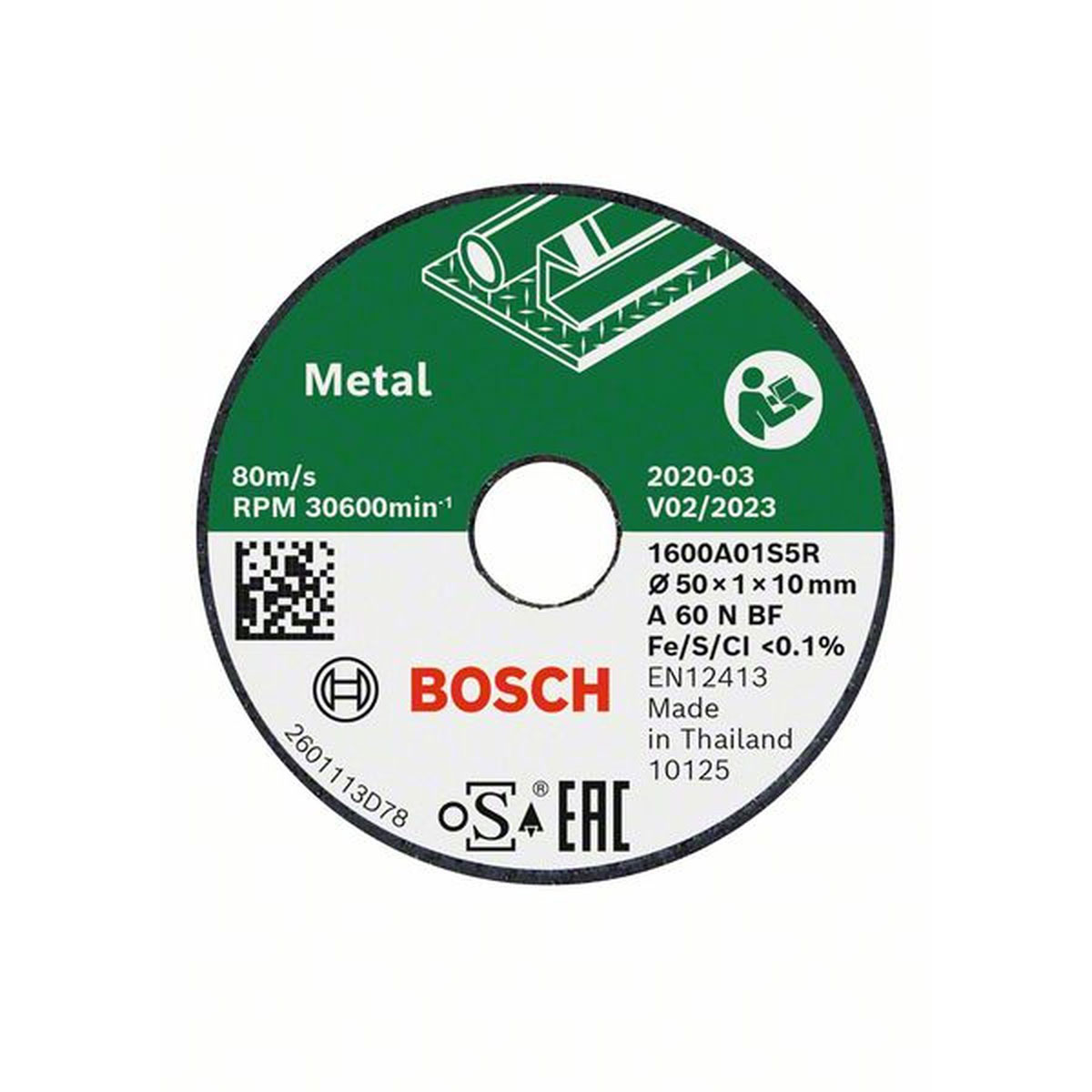 Bosch  Trennscheibe Easy cut und Grind aus Metall 50 x 110 mm 3 Stück Bild 1