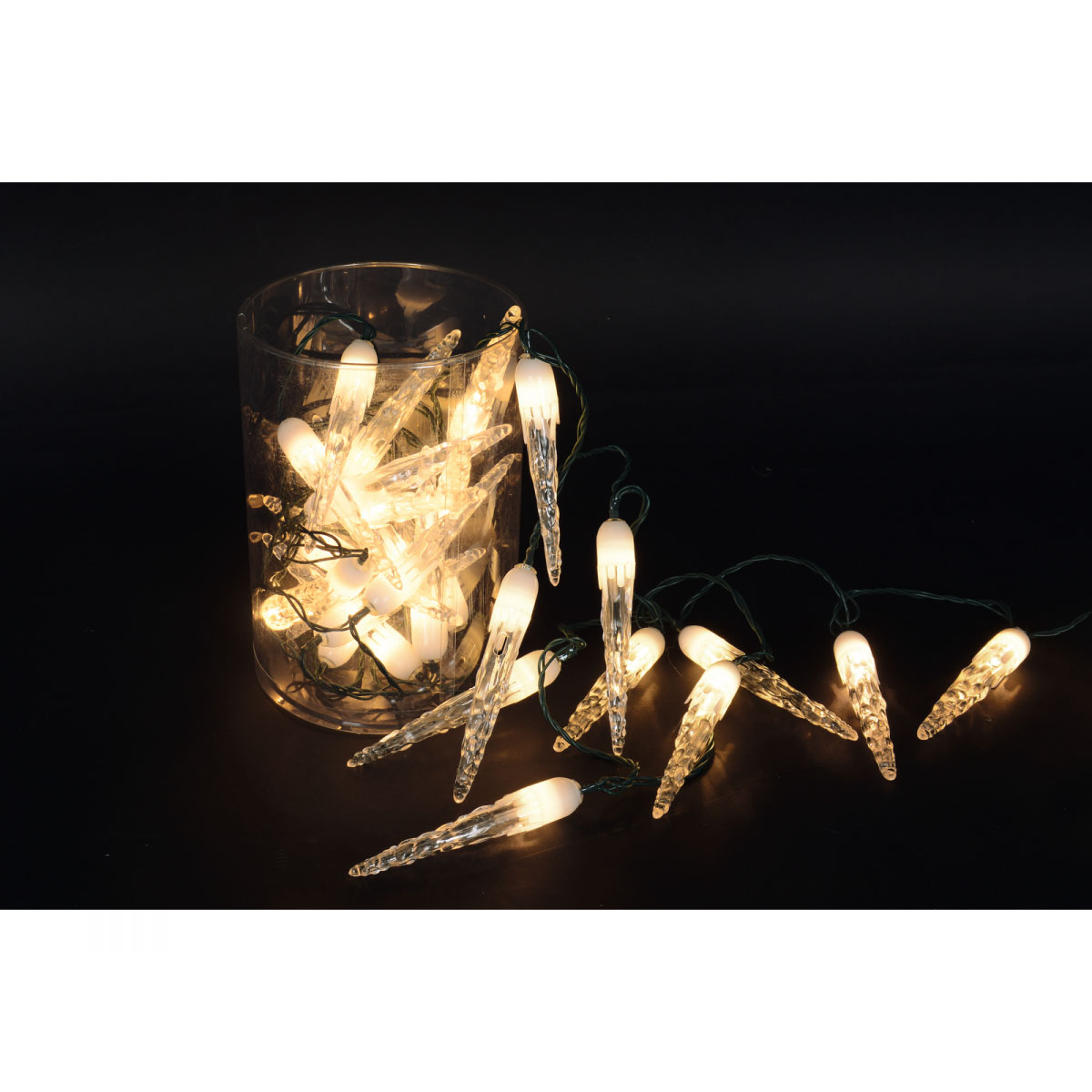 Ambientis Lichterkette Eiszapfen 30 warmweiße LED Bild 3