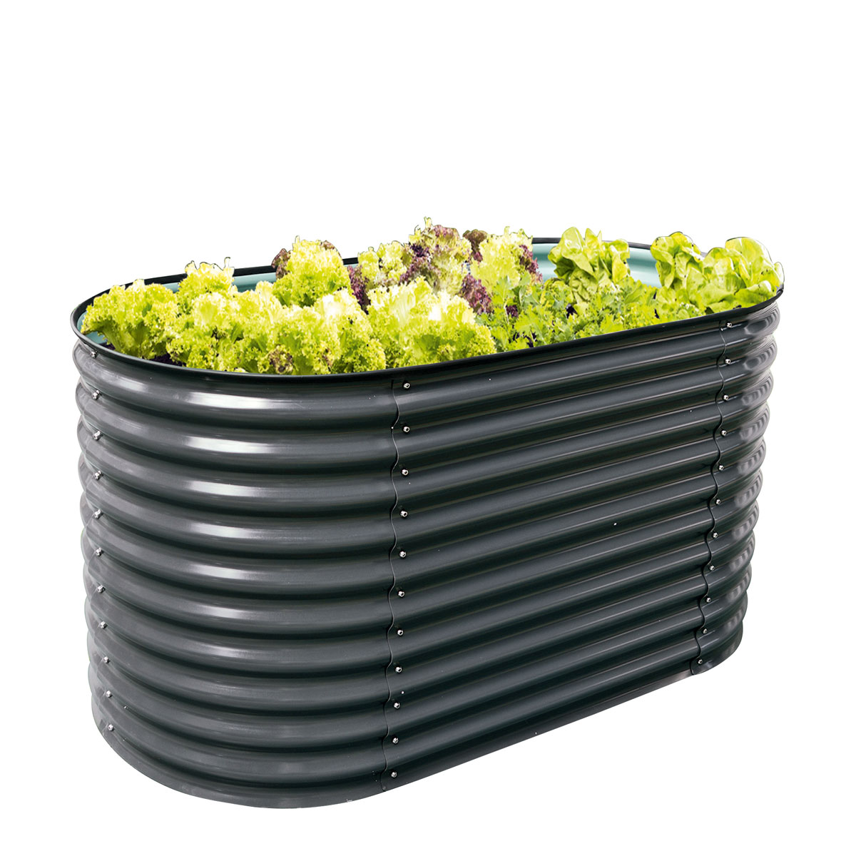 Wingart Metall-Hochbeet anthrazit 160 x 82 x 80 cm