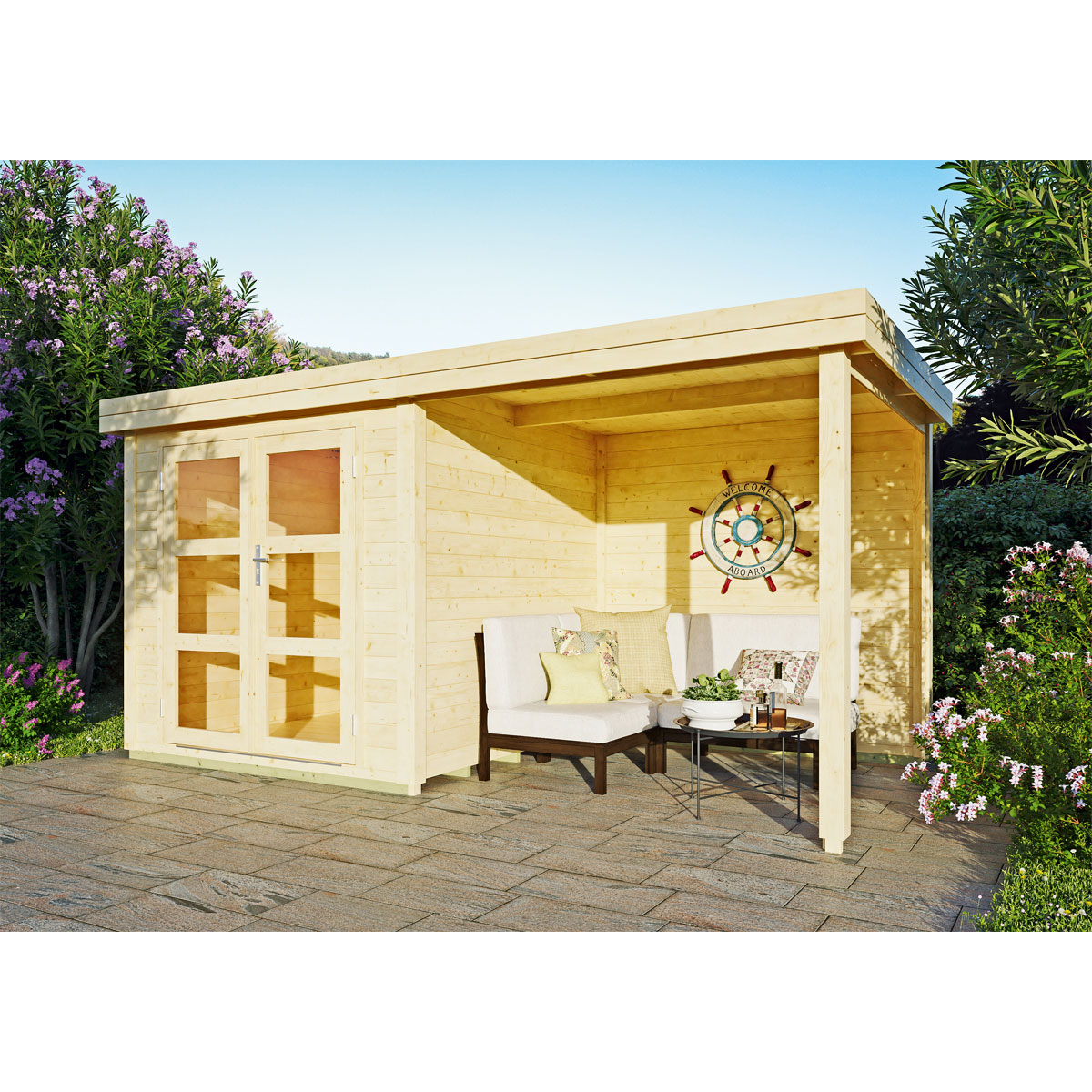 Blockbohlenhaus Leipzig 431 x 231 cm