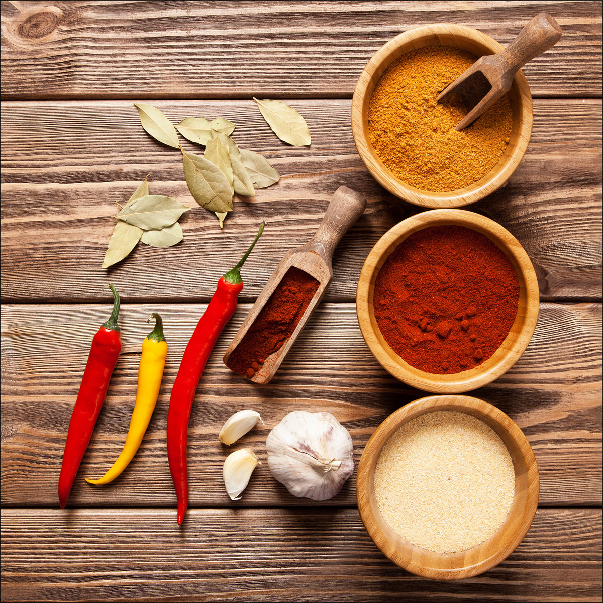 Glas-Art Herbage In Bowl III 20 x 20 Glasbild