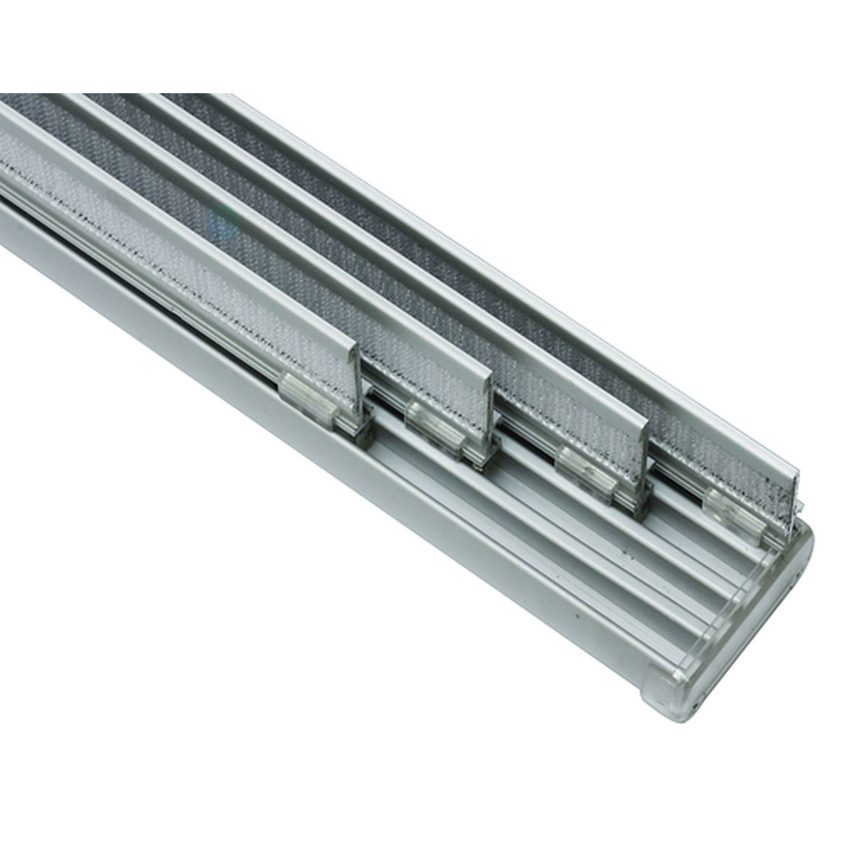 Gardinia Flächenvorhangschiene 4-läufig 225 cm Aluminium