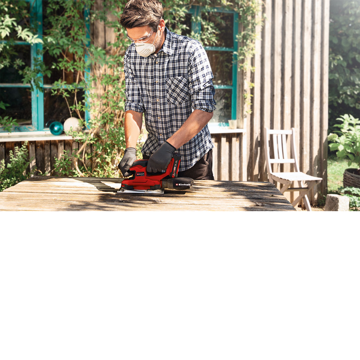 Einhell Akku Schwingschleifer TE-OS 18/230 Li Solo Bild 4