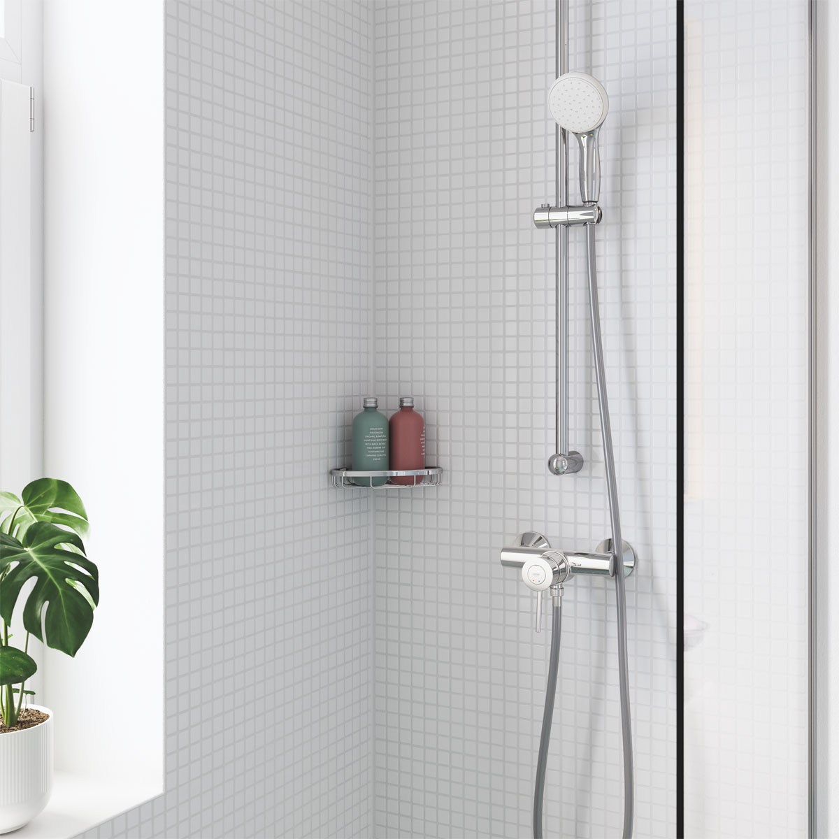 Grohe Ablagekorb Bau Cosmopolitan silber 20,2 x 3,2 x 16,4 cm Bild 3