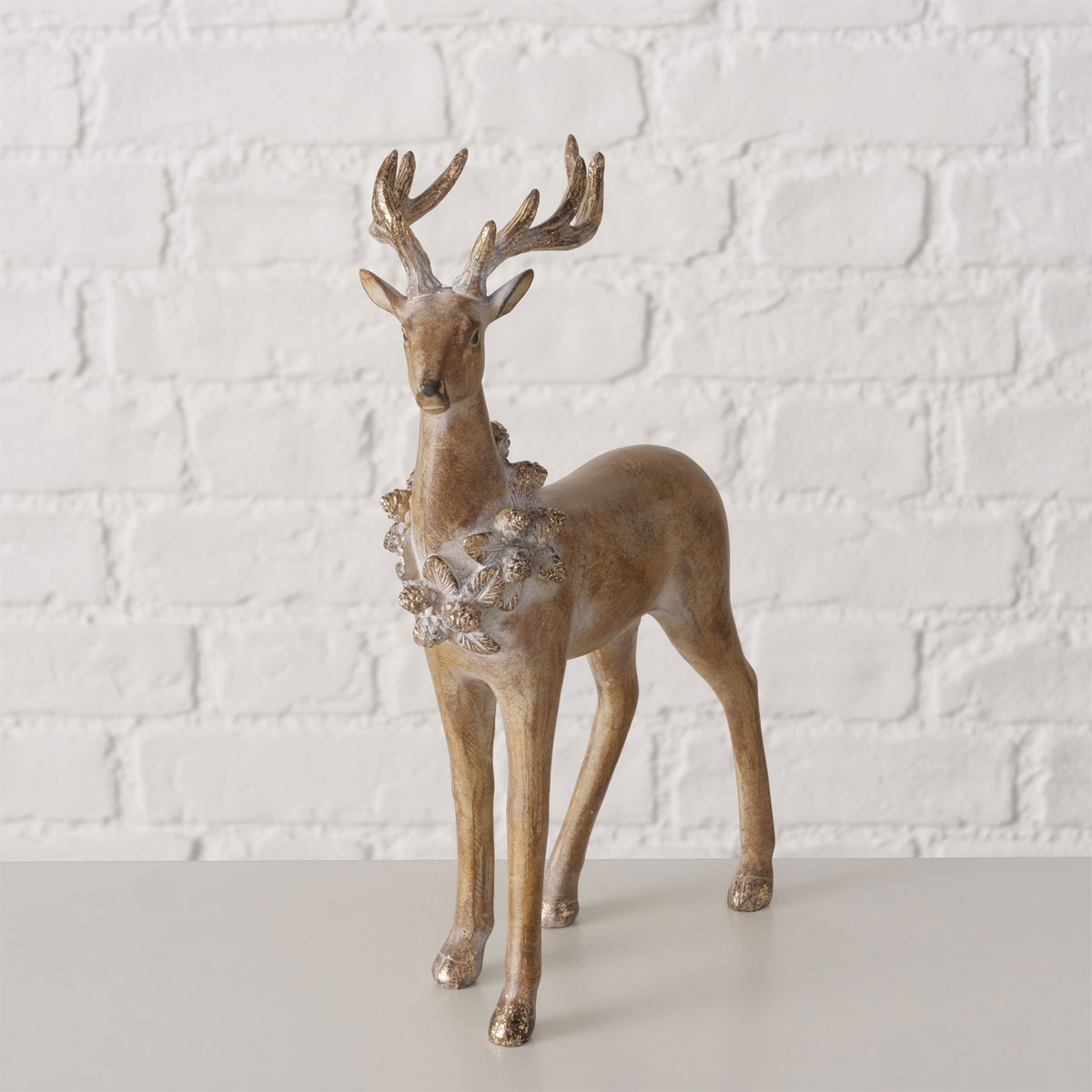 Figur Zorano Hirsch 15x6x27,5 braun