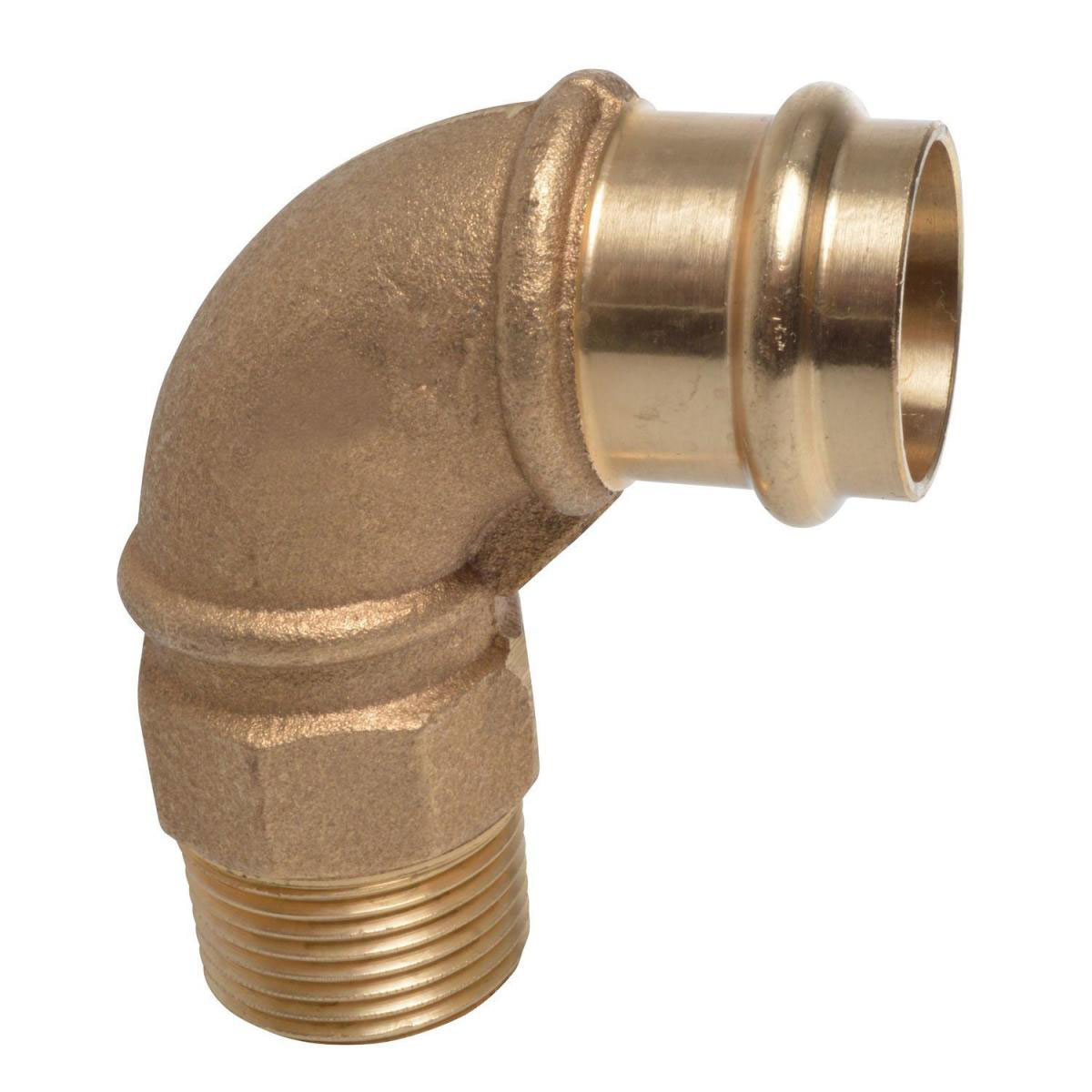 Kirchhoff Übergangswinkel Pressfitting für Kupfer18 mmx3/4AG C-Kontur Bild 1