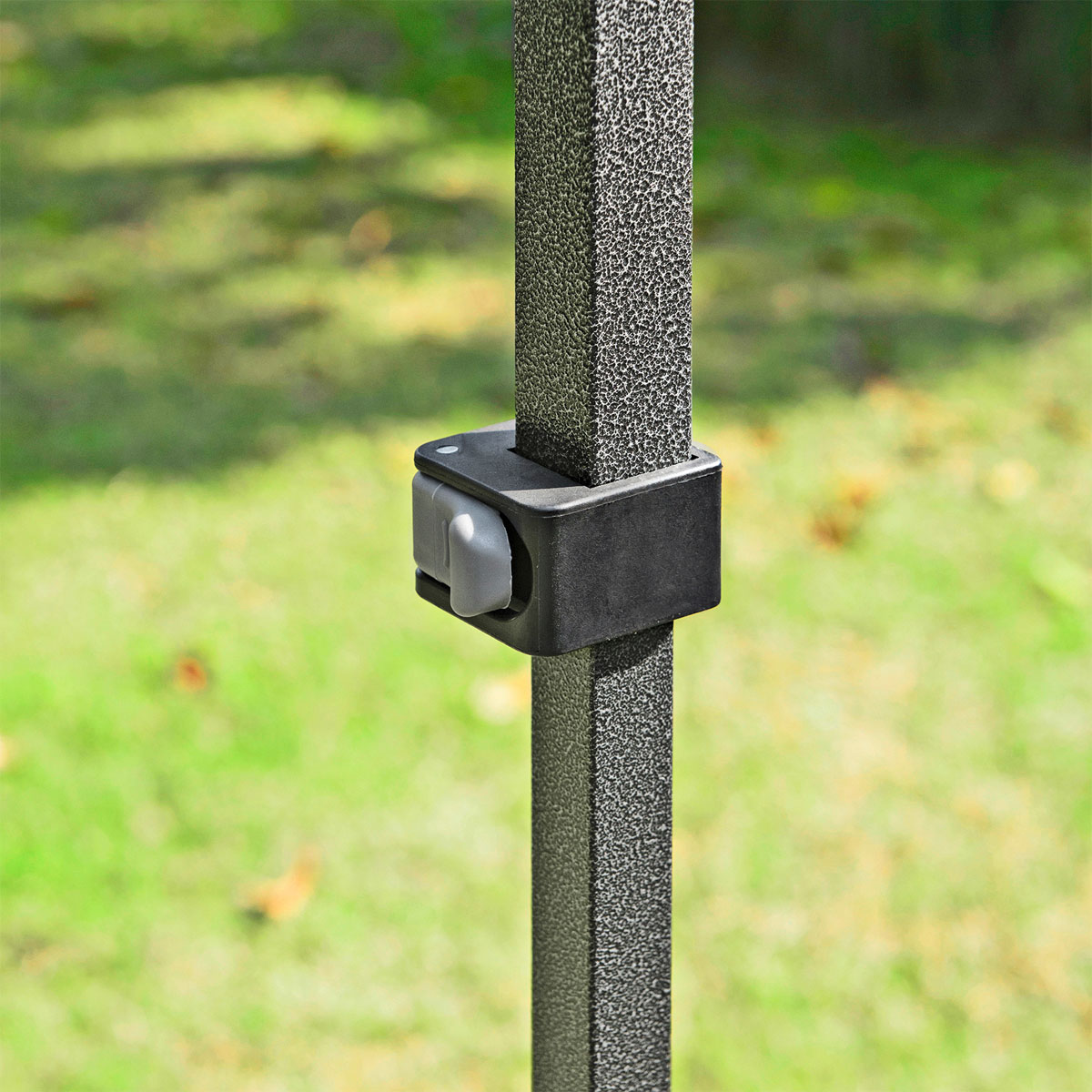 Haveson Faltpavillon LxBxH 367 x 366 x 340 cm Farbe grau Stahlrahmen Überzug aus Polyester Bild 2