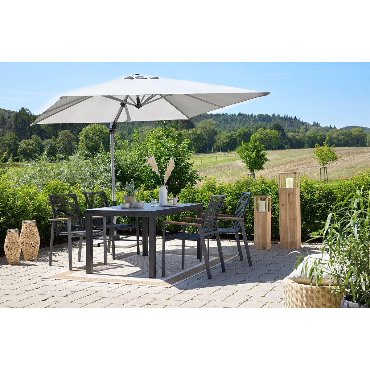 Haveson Ampelschirm Catania Square 270 x 270 cm Bild 8