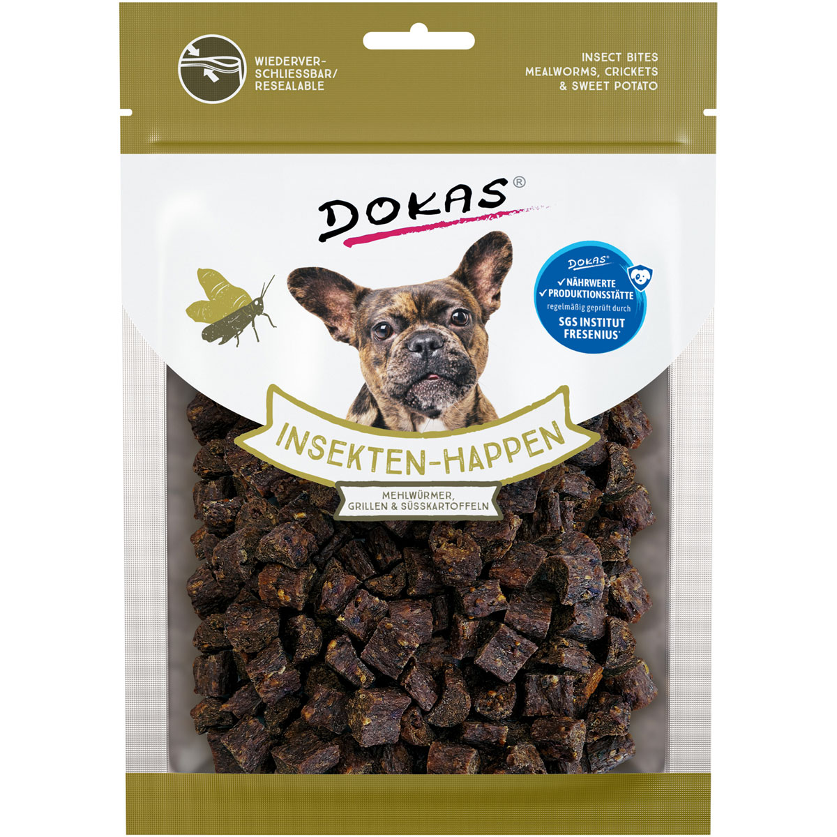Dokas Insekten-Happen Mehlwürmer Grillen Süßkartoffel 100 g