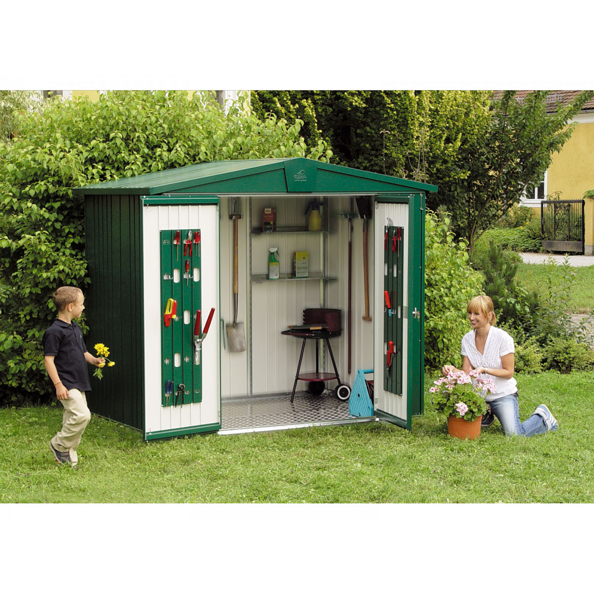 Biohort Gerätehaus Europa Größe 3 dunkelgrün Bild 3