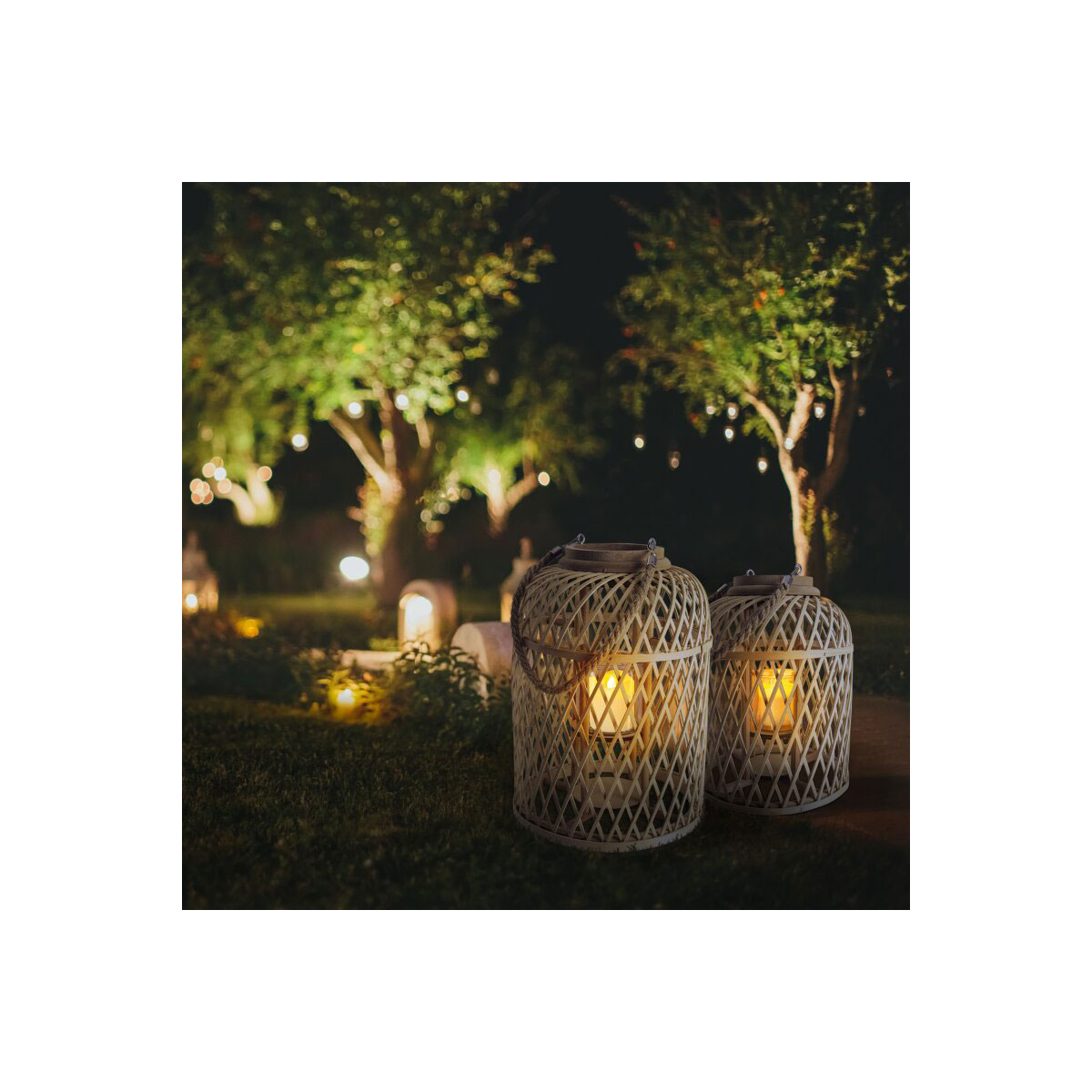 näve Solarlaterne Korbinian 27 x 38 cm braun Bild 2