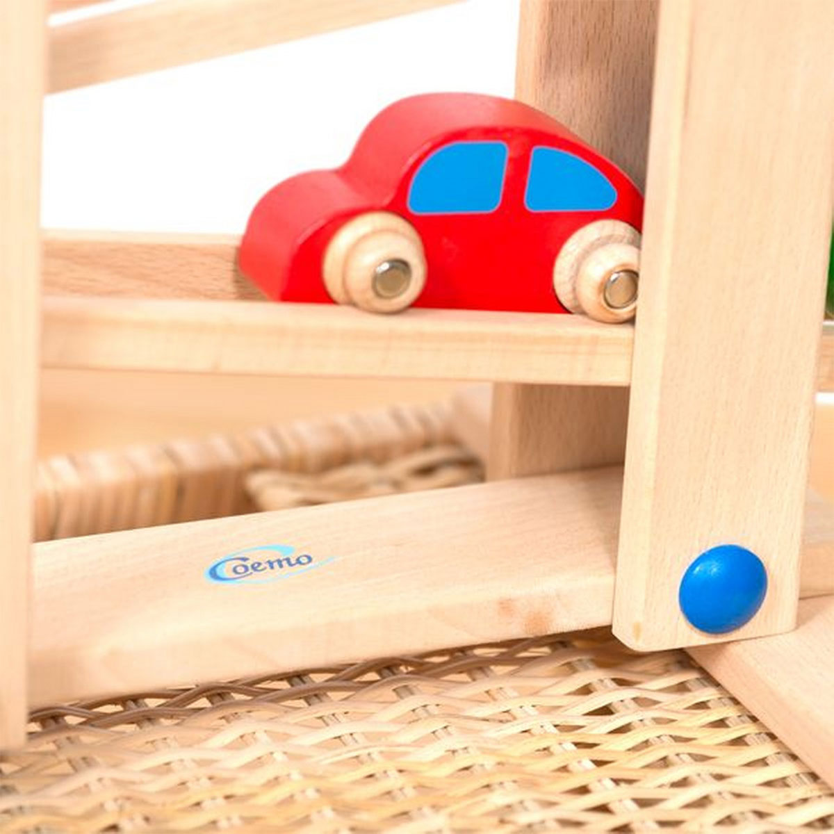 Coemo Holz-Kugelbahn, 7-teilig Bild 3