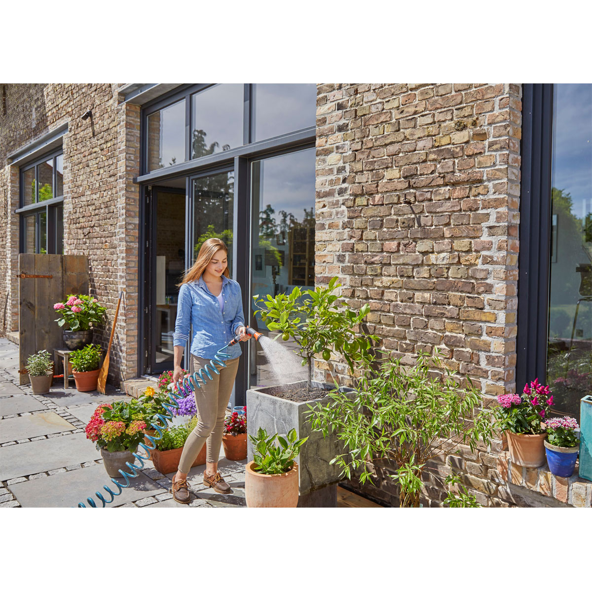 Gardena  Spiralschlauch-Set 10m 5-teilig Bild 2